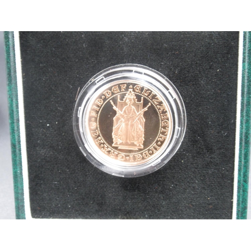 664A - The Royal Mint - 500th Anniversary of the First Gold Sovereign 1489-1989, Double Sovereign, Limited ... 