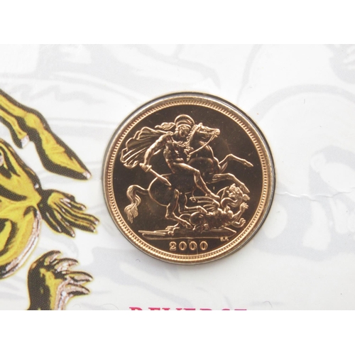 624 - Westminster 2000 Bullion Sovereign, Limited Edition no.1507