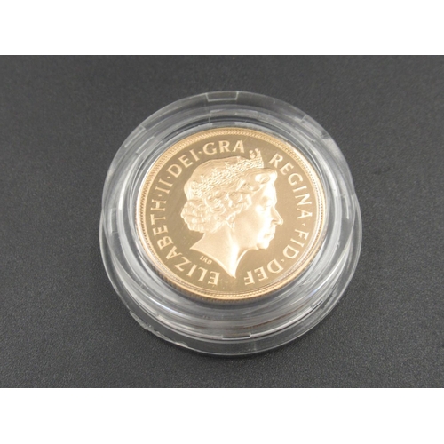 621 - Royal Mint - The 2002 United Kingdom Gold Proof Sovereign, Limited Edition no. 01229/12500, in origi... 