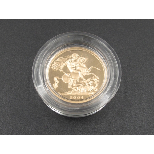 622 - Royal Mint - The 2004 United Kingdom Gold Proof Sovereign, Limited Edition No. 07508/15000, in origi... 