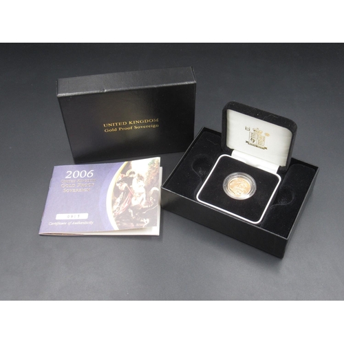 623 - Royal Mint - 2006 United Kingdom Gold Proof Sovereign, Limited Edition no.0903/12500, in original bo... 