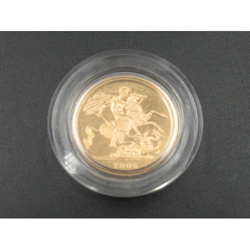 623 - Royal Mint - 2006 United Kingdom Gold Proof Sovereign, Limited Edition no.0903/12500, in original bo... 