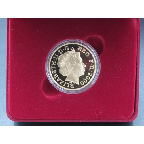 662 - Royal Mint Queen Elizabeth The Queen Mother Centenary Year 22 Carat Gold Proof £5 coin, No. 0681 of ... 