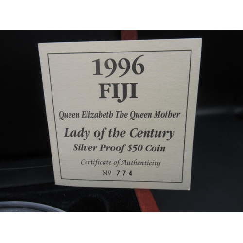 666 - Royal Mint 1996 Fiji Silver Proof $50 Coin, Limited Edition no.774/999 (1kg)