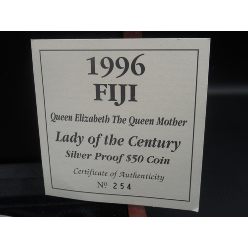 667 - Royal Mint 1996 Fiji Silver Proof $50 Coin, Limited Edition no.254/999 (1kg)