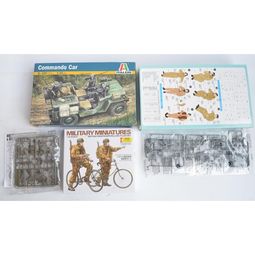 16 - Eleven unstarted 1/35 scale WWII British armour plastic model kits/sets from Tamiya, Ding-Hao, Airfi... 