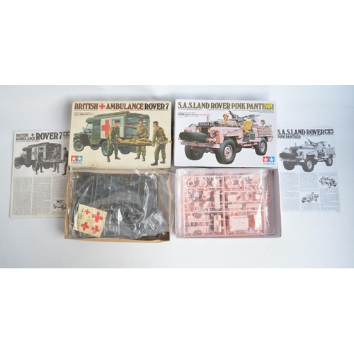 23 - Ten unbuilt 1/35 post war British tank and military vehicle plastic model kits from Amusing Hobby, T... 