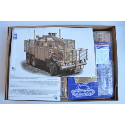 29 - Two unbuilt 1/35 scale Iraq/Afghanistan war armoured patrol vehicle plastic model kits to include Me... 