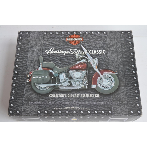 53 - Franklin Mint Harley Davidson Heritage Softail Classic diecast collectors assembly kit with options ... 