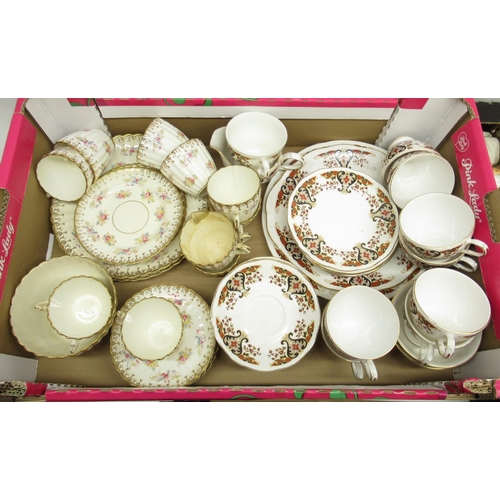 255 - Various ceramics incl. branded lurpak items, Capo De Monte porcelain flowers, Hammersley dinnerware,... 