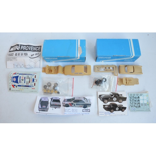 58 - Collection of resin and mixed media car model kits to include 2 from Provence Moulage (Sunbeam Alpin... 