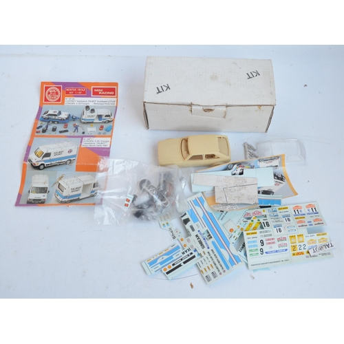 58 - Collection of resin and mixed media car model kits to include 2 from Provence Moulage (Sunbeam Alpin... 