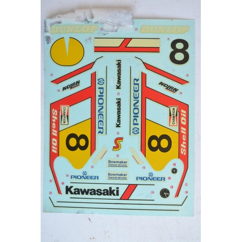 66 - Four unbuilt 1/12 scale plastic model motorcycle kits from Tamiya to include 14012 Kawasaki KR1000F ... 