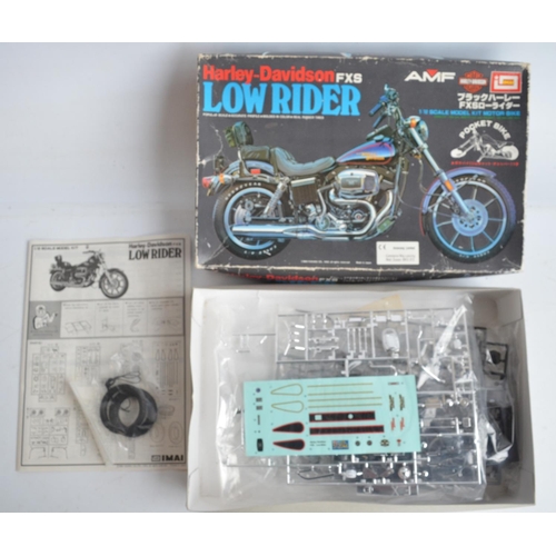 72 - Five unbuilt 1/12 scale plastic model motorcycle kits to include Tamiya 14062 Bimota Tesi 1D 906SR, ... 