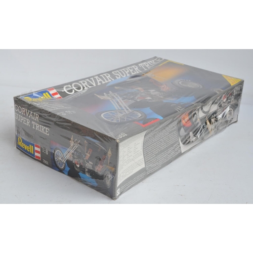 73 - Factory sealed 1/8 scale Revell 7931 Corvair Super Trike plastic model kit, boxed a little crushed a... 