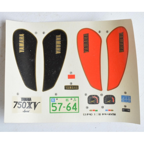 83 - Two unstarted 1/10 scale Yamaha plastic motorbike model kits from Nichimo to include an XV750 Specia... 