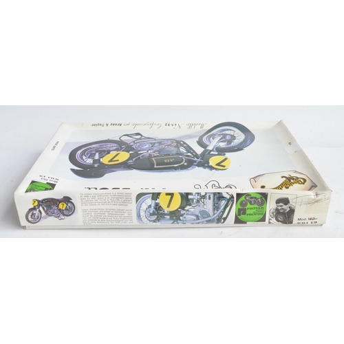 87 - 1/9 scale AJS 7R 350cc motorbike model kits from Protar (with metal parts and frame). Appears comple... 