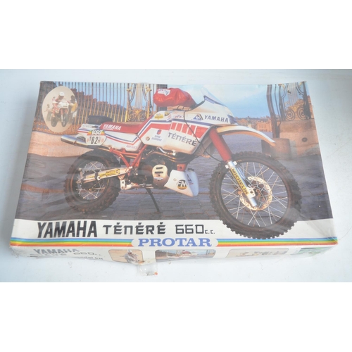 99 - Unopened factory wrapped Protar 1/9 scale Yamaha Tenere 660cc moto cross plastic motorbike model kit