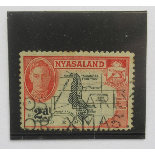 816 - Comprehensive and Impressive Presentation of Nyasaland stamps and covers in 7 folders/albums to inc.... 