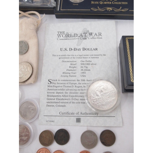 779 - Large collection of assorted American and international coinage to inc. Westminster The World at War... 