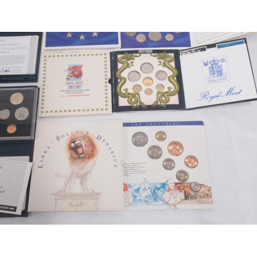 763 - Royal Mint - UK Proof Coin Collection 1989-1992(without white box) 1993-1995 & 1998 (with white box)... 