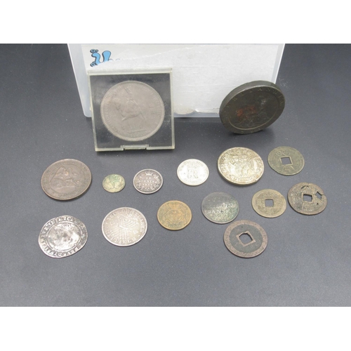 762 - Collection of assorted British and International coins and tokens from the 18th, 19th and 20th centu... 