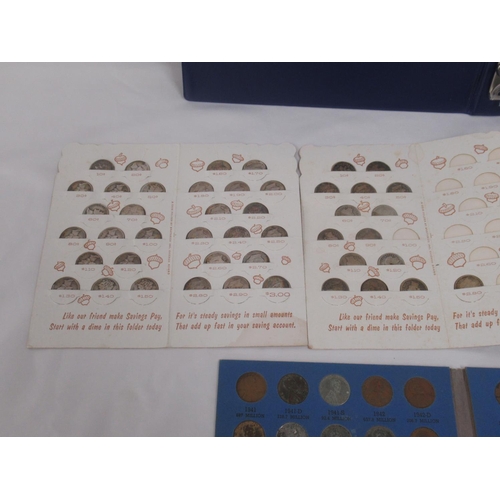 761 - Collection of assorted c19th/20th American coins to inc. a folder cont. various quarter-dollars, hal... 