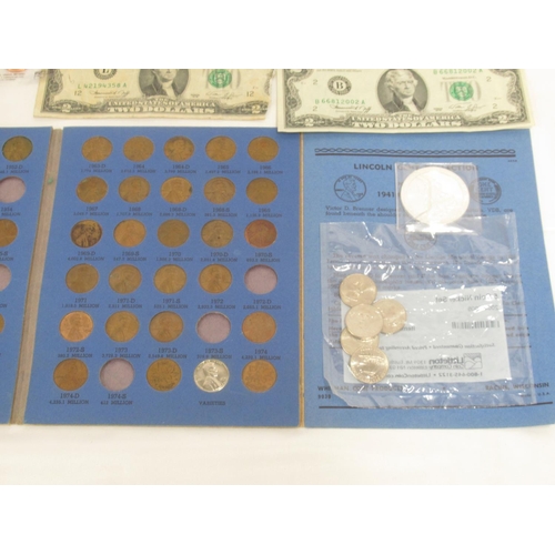 761 - Collection of assorted c19th/20th American coins to inc. a folder cont. various quarter-dollars, hal... 