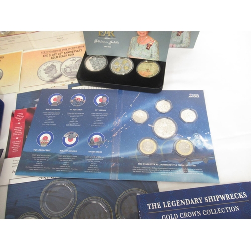 760 - Assorted collection of proof and commemorative coins to inc.  The Bradford Exchange The Legendary Sh... 