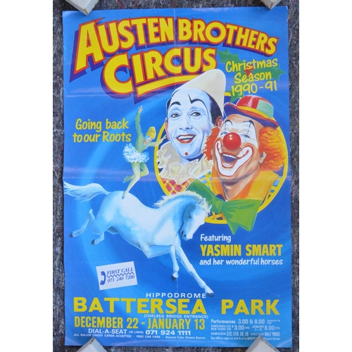 1156 - Eight circus event advertising posters to include 3x Gandey's Circus circa 1990's (all similar size,... 