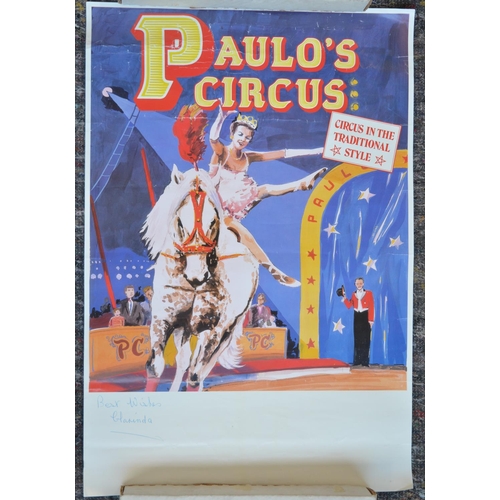 1162 - Nine international circus advertising posters (some vintage) to include National Nederlands Circus J... 