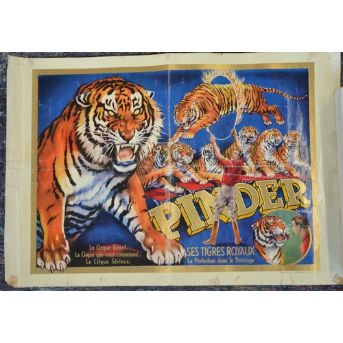 1162 - Nine international circus advertising posters (some vintage) to include National Nederlands Circus J... 