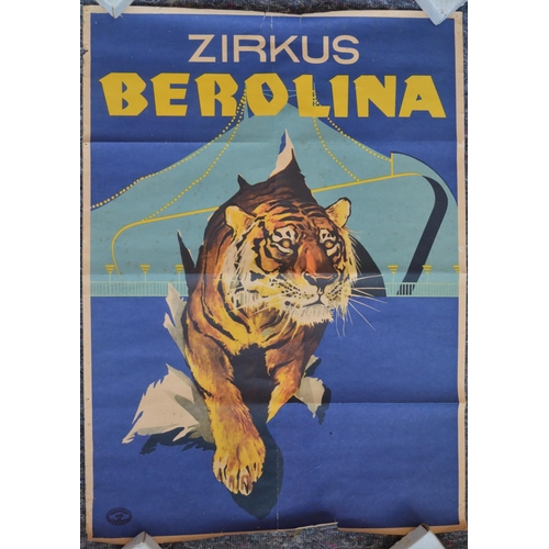 1162 - Nine international circus advertising posters (some vintage) to include National Nederlands Circus J... 