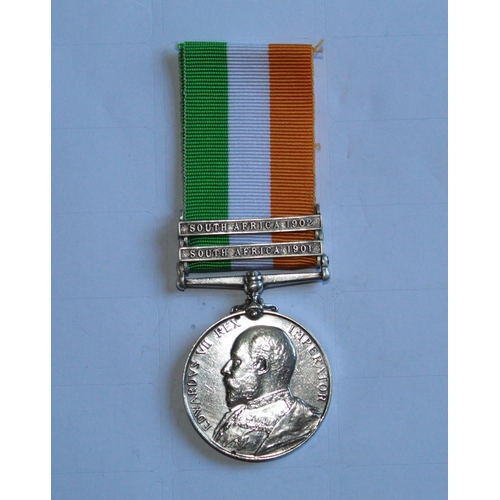 969 - Kings South Africa Medal. To 1334 Sgt J.W. Lindsay. With two clasps South Africa 1901/02. 1st Battal... 