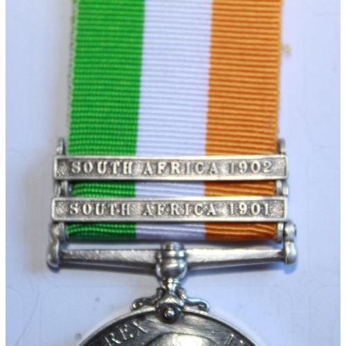 969 - Kings South Africa Medal. To 1334 Sgt J.W. Lindsay. With two clasps South Africa 1901/02. 1st Battal... 