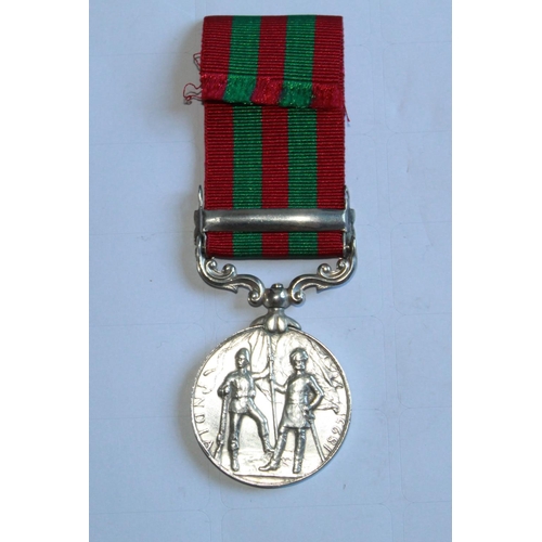 978 - Indian General Service Medal. To 3744 Pte M. Jordan, Royal Irish Regiment.