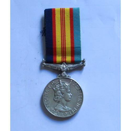 985 - Vietnam War Medal. To 6709706 Gunner C.J. Quinn. 4th Field  Regiment, Royal Australian Artillery.