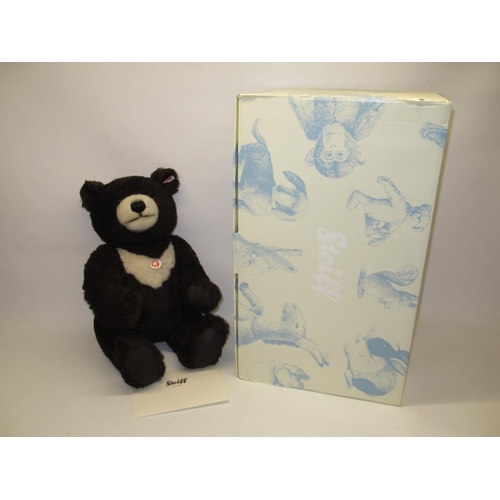 577 - Steiff: 'Teddy Bear Moon Ted', limited edition of 1500, dark brown mohair, H60cm, with box and certi... 