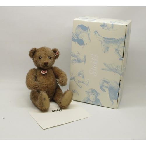 589 - Steiff: 'Teddy Bear Vinzenz', brown mohair, limited edition of 750, H35cm, with box and certificate