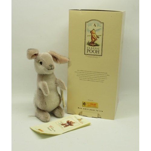 611 - Steiff: 'Rabbit' from the Winnie the Pooh 'Classic Pooh' series, limited edition of 5000, H26m, with... 