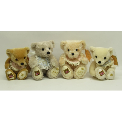 614 - Merrythought: collection of 'Royal Baby Celebration' commemorative teddy bears, comprising 'Princess... 