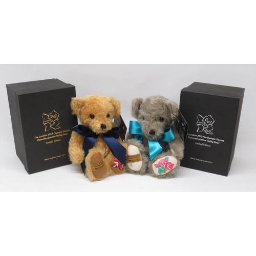 616 - Collection of soft toys and teddy bears, comprising four Hermann 'Winnie the Pooh' miniature soft to... 