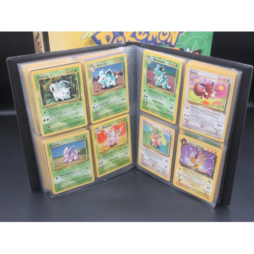 164 - Two Pokemon trading card folders containing approx. 175 cards c1999 and c2000