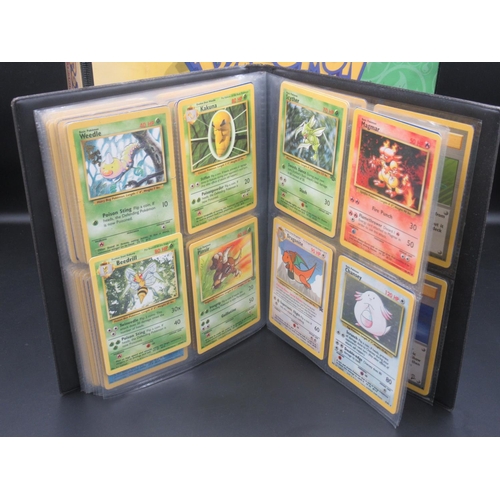 164 - Two Pokemon trading card folders containing approx. 175 cards c1999 and c2000