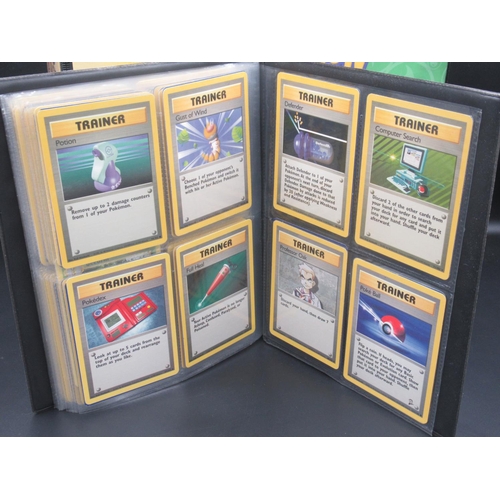 164 - Two Pokemon trading card folders containing approx. 175 cards c1999 and c2000