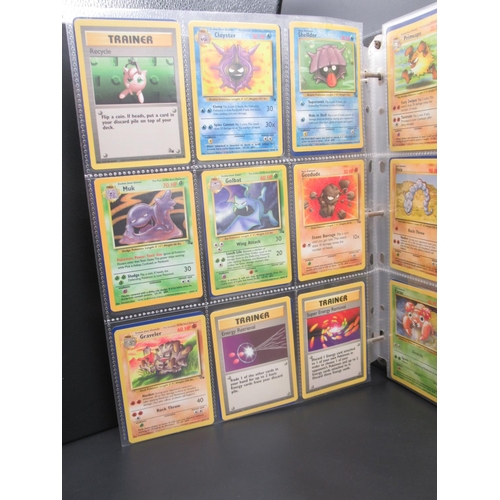 164 - Two Pokemon trading card folders containing approx. 175 cards c1999 and c2000