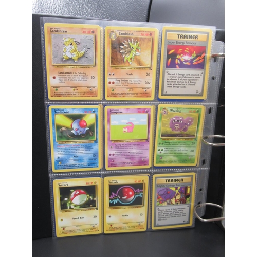 164 - Two Pokemon trading card folders containing approx. 175 cards c1999 and c2000