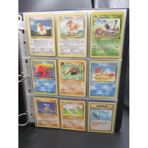 164 - Two Pokemon trading card folders containing approx. 175 cards c1999 and c2000