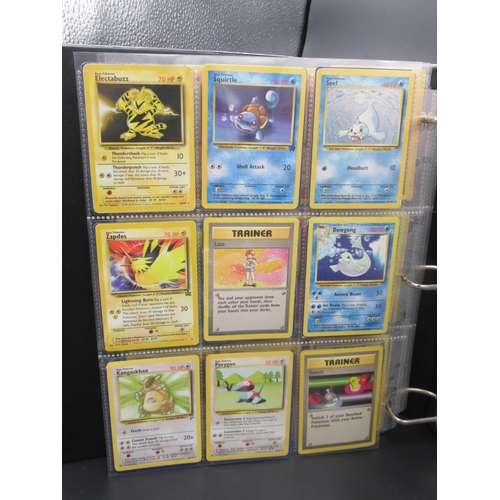 164 - Two Pokemon trading card folders containing approx. 175 cards c1999 and c2000