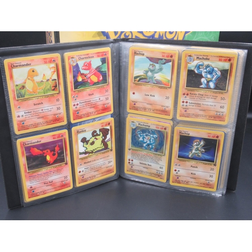 164 - Two Pokemon trading card folders containing approx. 175 cards c1999 and c2000